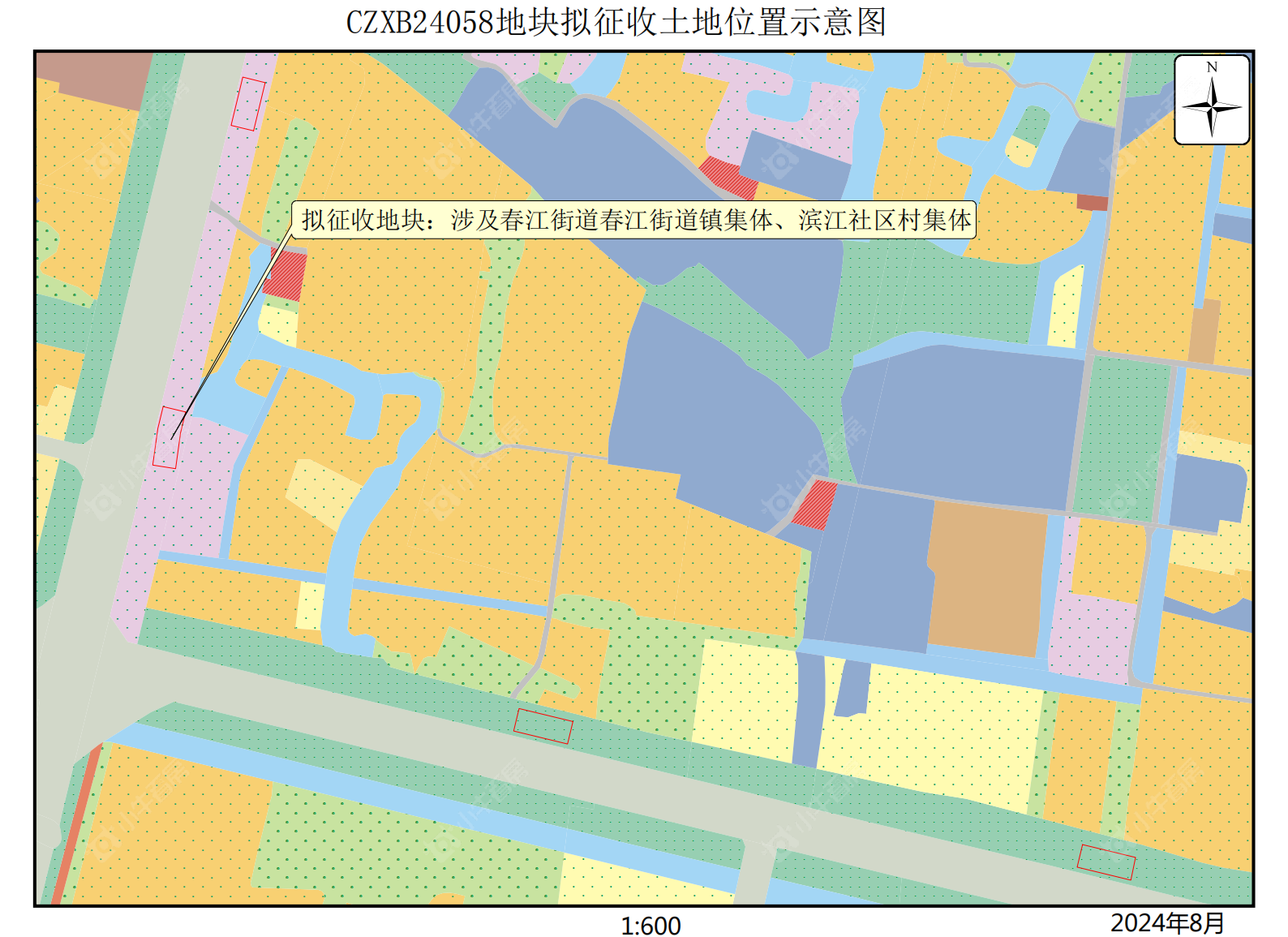 拟征收土地CZXB24058示意图