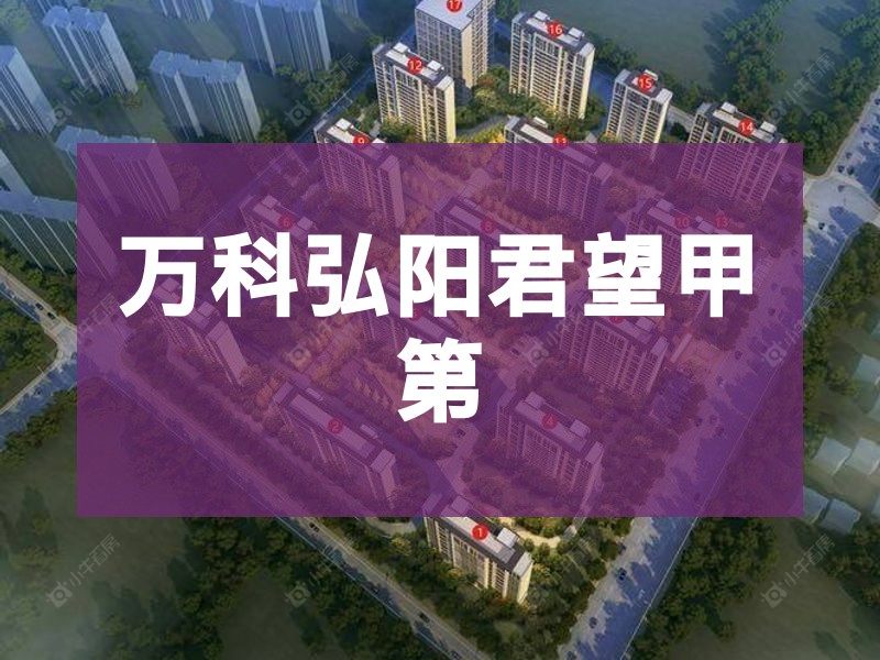 常州市2024年10月人气小区测评之万科弘阳君望甲第