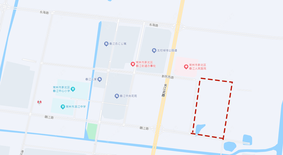 挂牌地块_春城路东侧赣江路北侧地块区位示意图