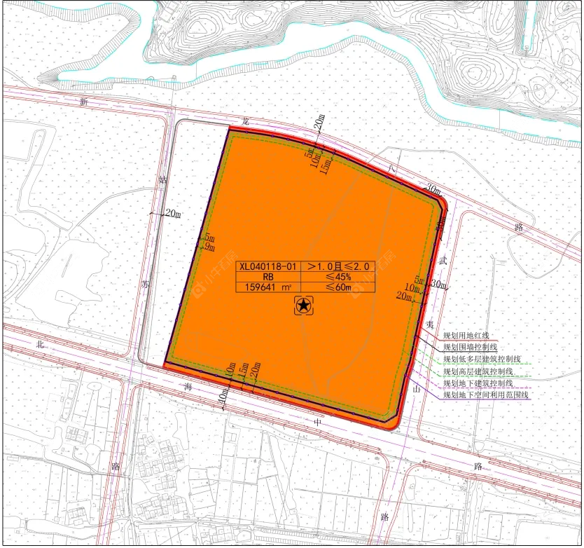 新北区北海中路北侧地块红线图