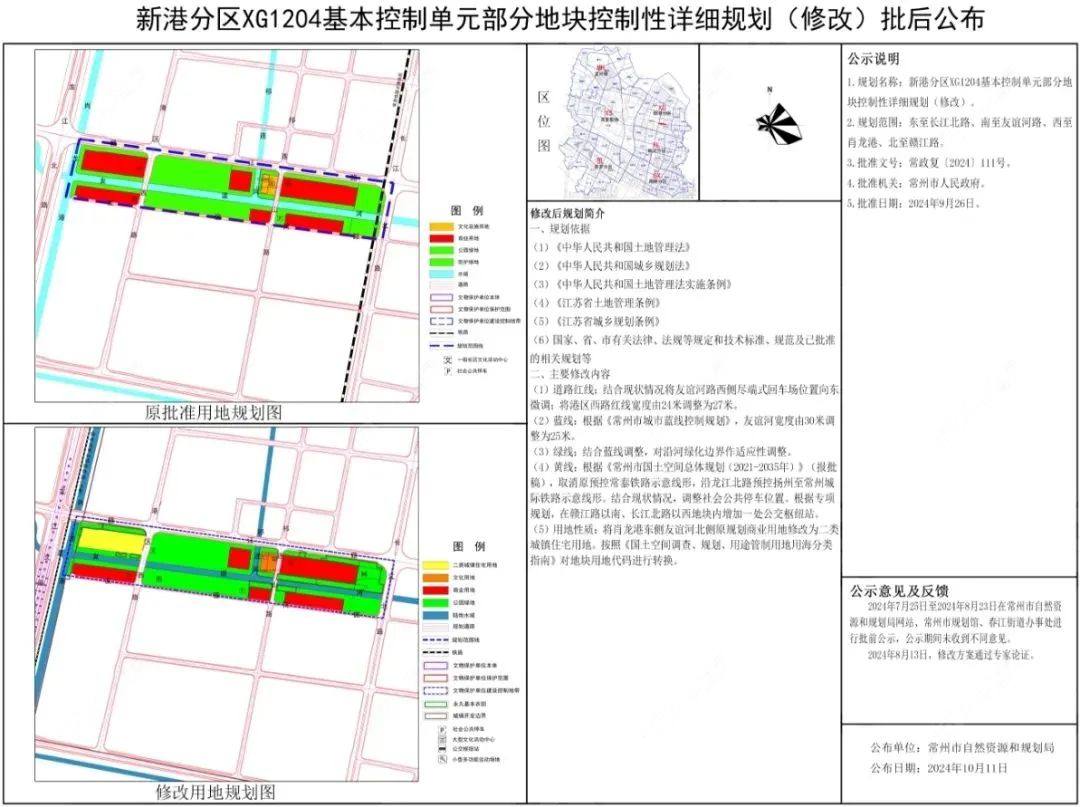 新港分区XG1204基本控制单元部分地块控制性详细规划（修改）